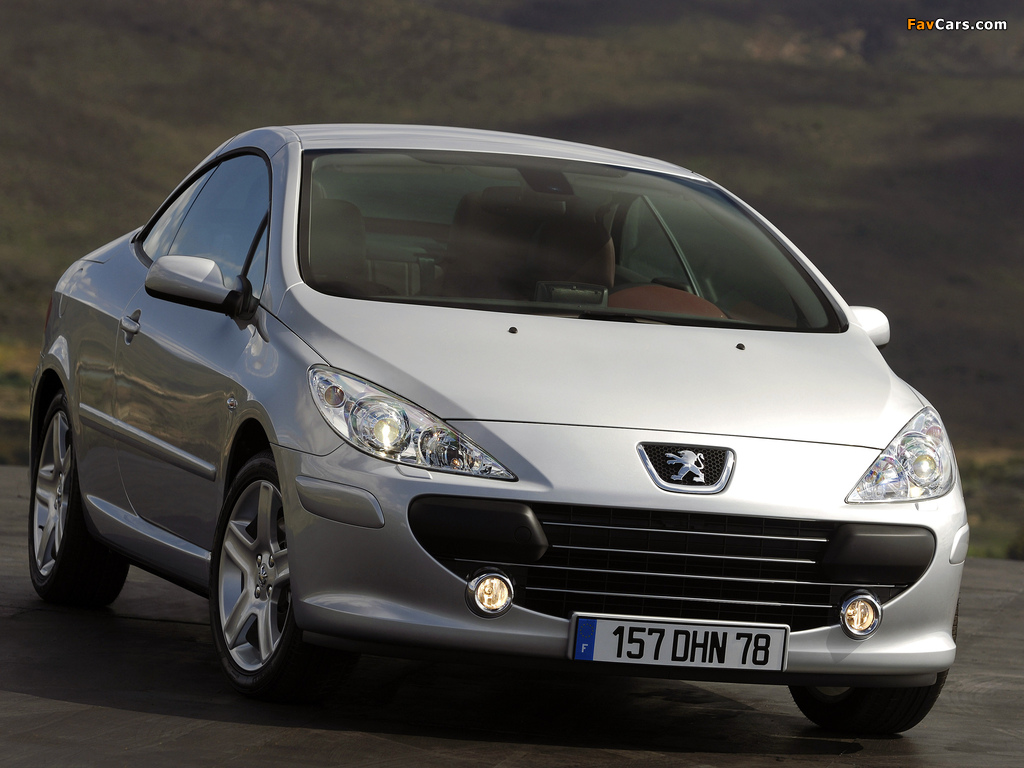 Peugeot 307 CC 2005–08 wallpapers (1024 x 768)