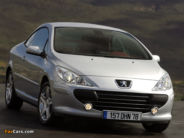 Peugeot 307 CC 2005–08 wallpapers (640 x 480)