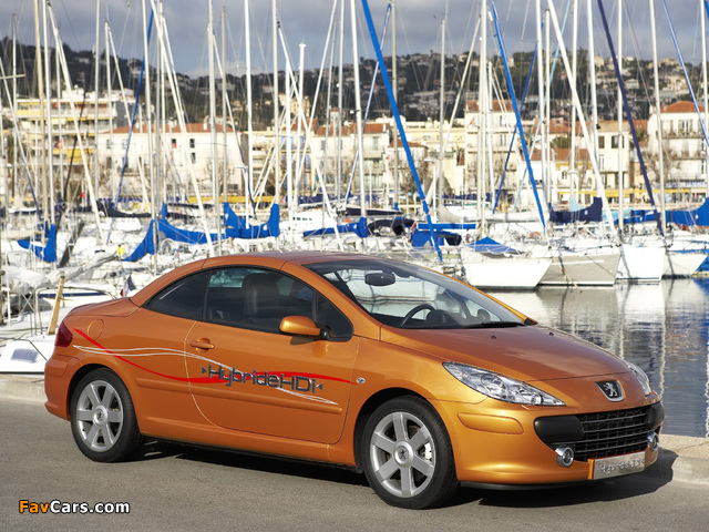 Peugeot 307 CC Hybride HDI Concept 2006 wallpapers (640 x 480)