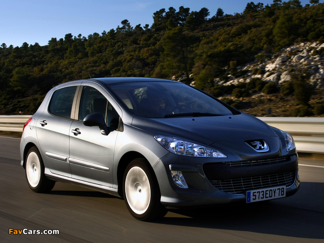 Images of Peugeot 308 5-door 2007–11 (640 x 480)