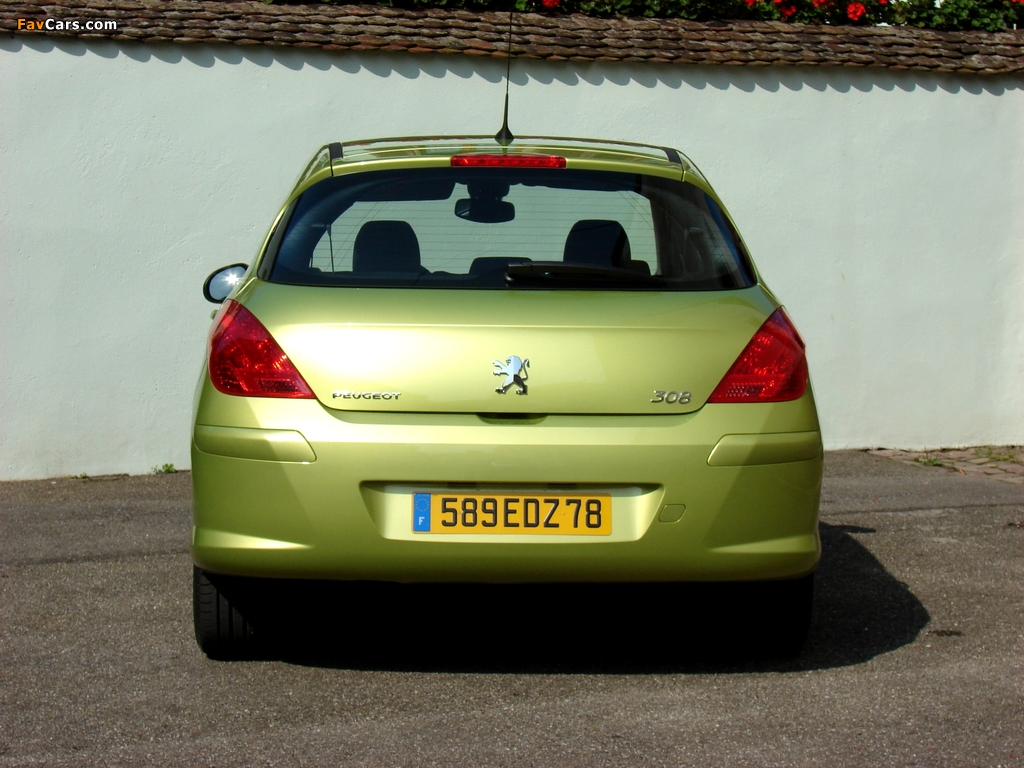 Images of Peugeot 308 5-door 2007–11 (1024 x 768)