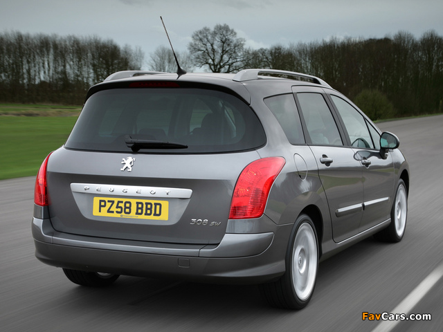 Images of Peugeot 308 SW UK-spec 2008–11 (640 x 480)