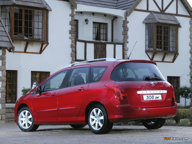 Peugeot 308 SW ZA-spec 2008–10 images (800 x 600)