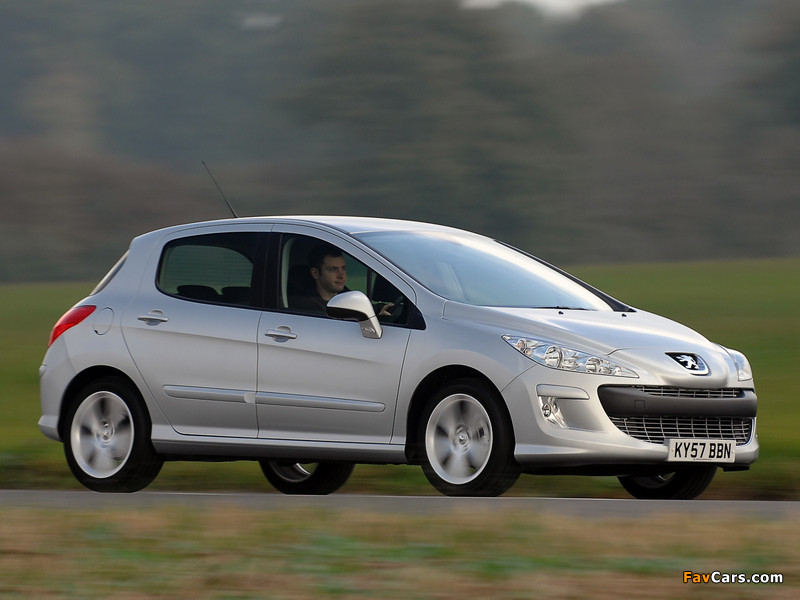 Peugeot 308 5-door UK-spec 2008–11 pictures (800 x 600)