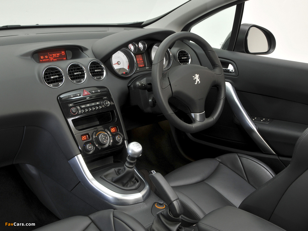 Peugeot 308 CC ZA-spec 2009–11 images (1024 x 768)