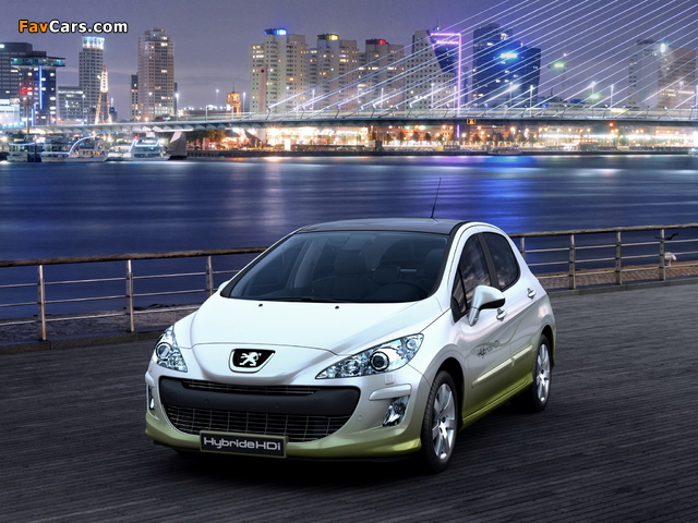 Peugeot 308 Hybride HDi Concept 2007 wallpapers (640 x 480)