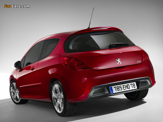 Peugeot 308 GT THP 175 3-door 2008–10 wallpapers (640 x 480)