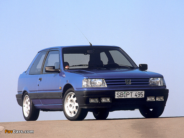 Peugeot 309 GTi 1986–89 pictures (640 x 480)