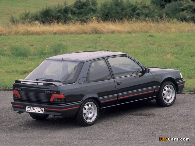 Pictures of Peugeot 309 GTi 1986–89 (640 x 480)