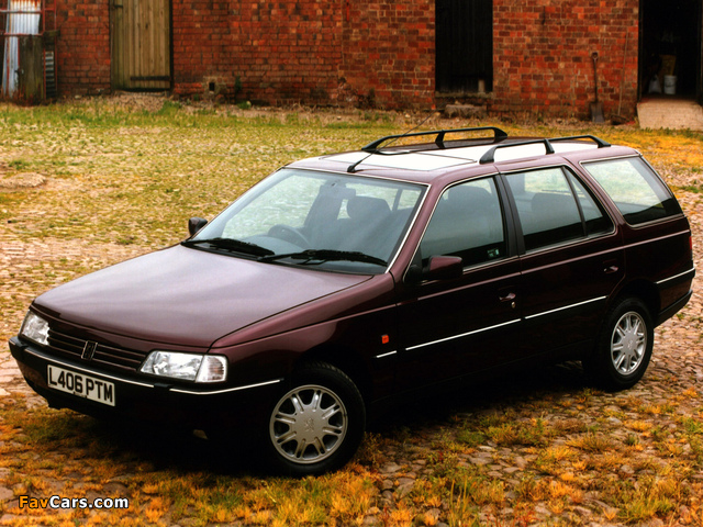Peugeot 405 Break UK-spec 1988–96 images (640 x 480)