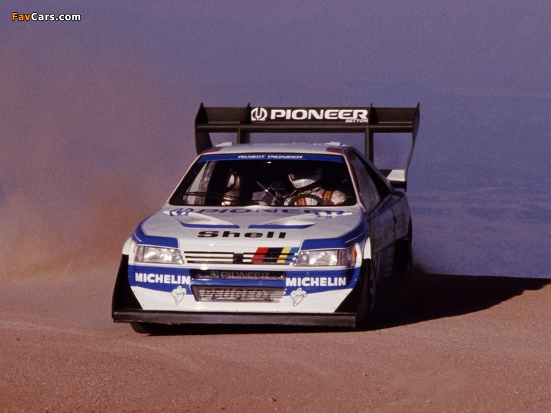 Peugeot 405 T16 Hill Climb 1988–89 wallpapers (800 x 600)