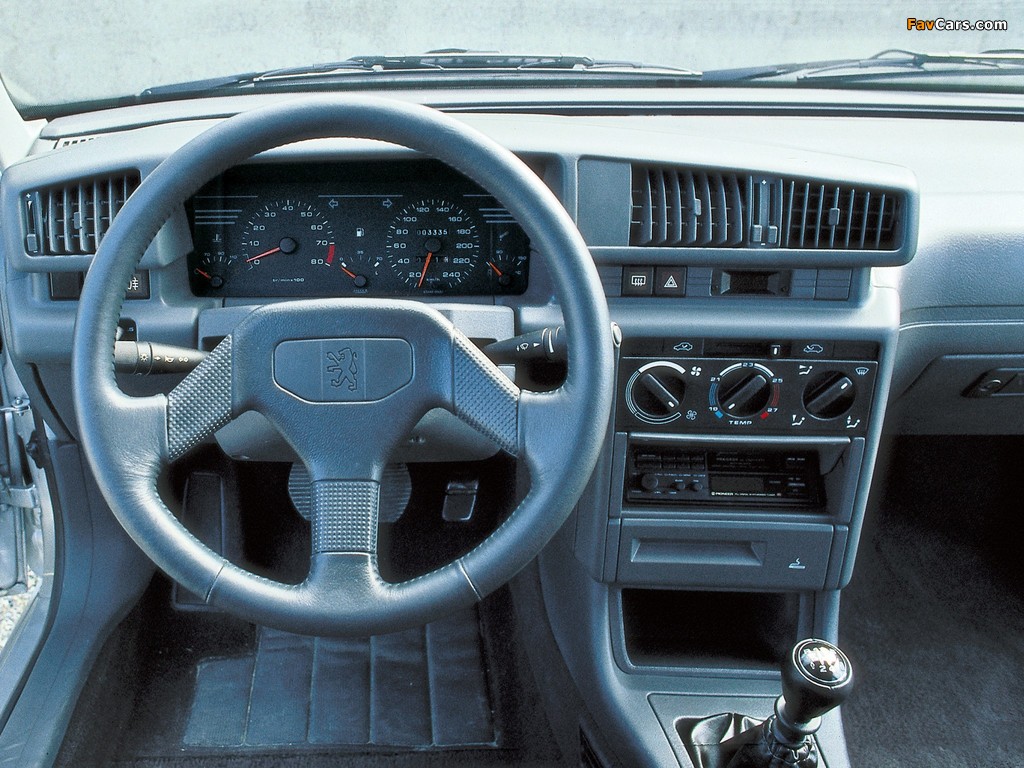 Peugeot 405 Mi16 1989–92 images (1024 x 768)
