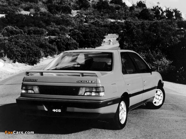 Photos of Peugeot 405 Mi16 US-spec 1989–91 (640 x 480)