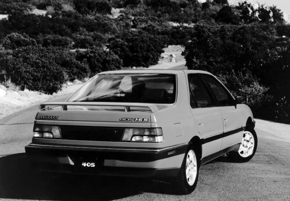 Photos of Peugeot 405 Mi16 US-spec 1989–91