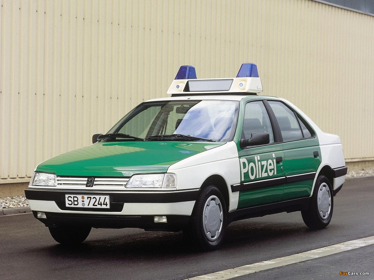 Peugeot 405 Polizei 1987–95 wallpapers (1280 x 960)