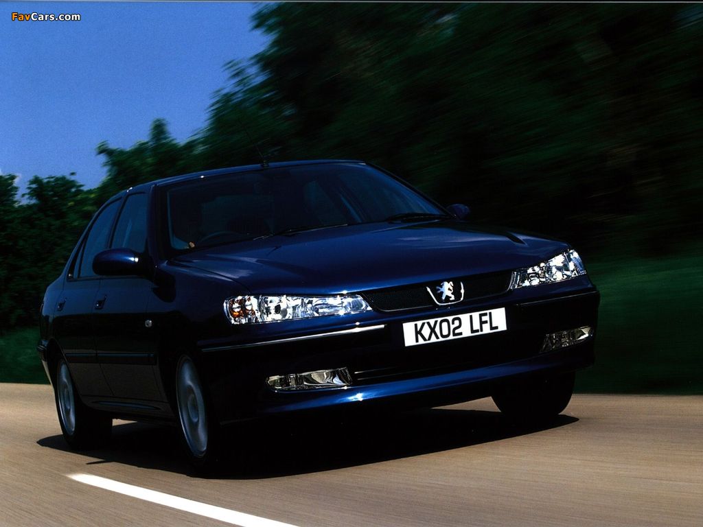 Peugeot 406 Sedan UK-spec 1999–2004 images (1024 x 768)
