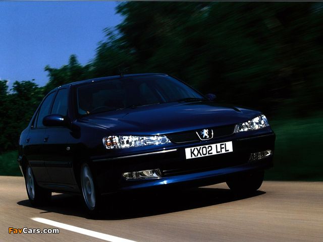 Peugeot 406 Sedan UK-spec 1999–2004 images (640 x 480)