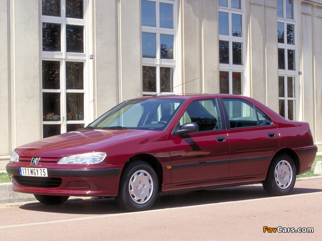 Peugeot 406 Sedan 1995–99 wallpapers (640 x 480)
