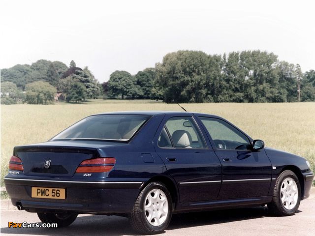 Peugeot 406 Sedan UK-spec 1999–2004 wallpapers (640 x 480)