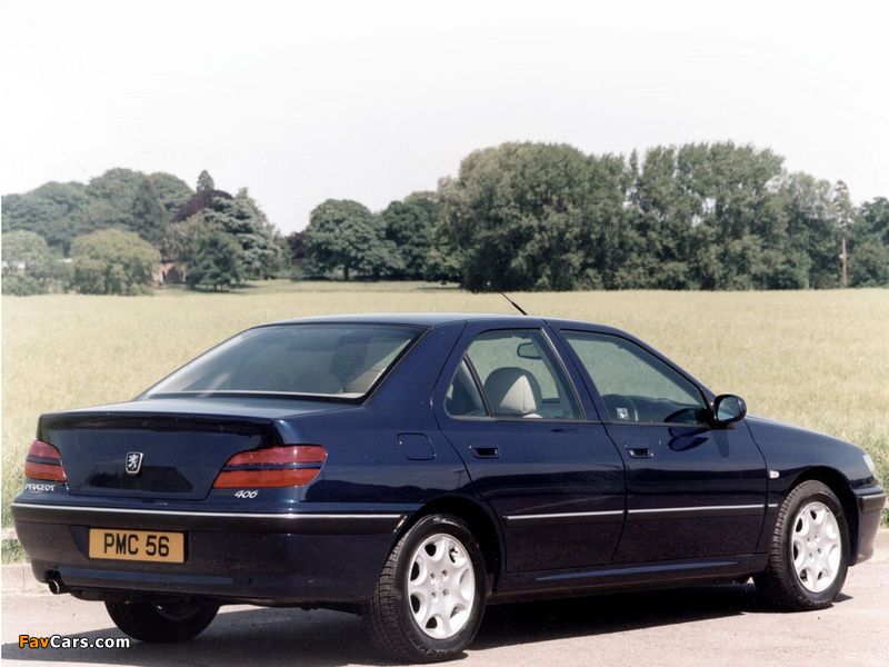 Peugeot 406 Sedan UK-spec 1999–2004 wallpapers (800 x 600)