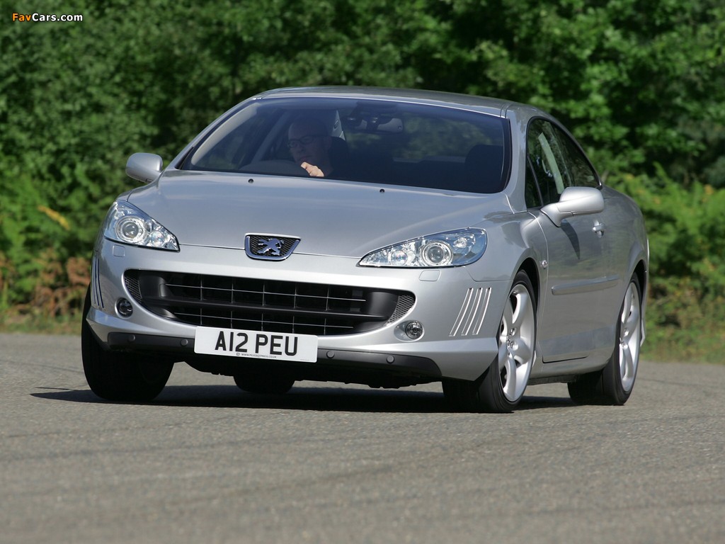 Images of Peugeot 407 Coupé UK-spec 2005–11 (1024 x 768)