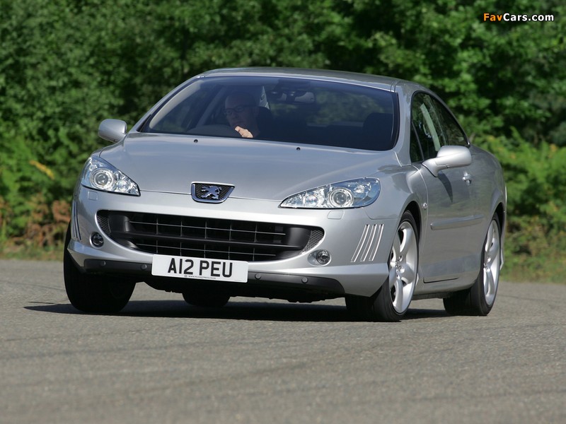 Images of Peugeot 407 Coupé UK-spec 2005–11 (800 x 600)
