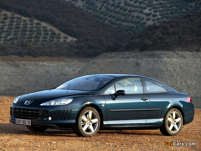Peugeot 407 Coupe 2005–10 photos (640 x 480)