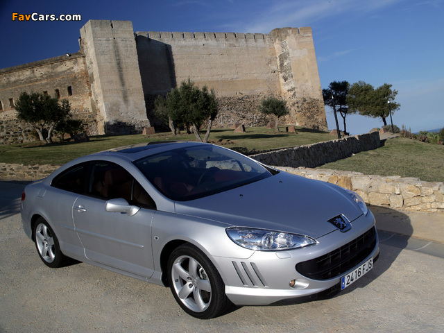 Peugeot 407 Coupe 2005–10 wallpapers (640 x 480)