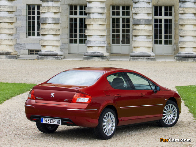 Peugeot 407 Sedan 2008–10 pictures (640 x 480)