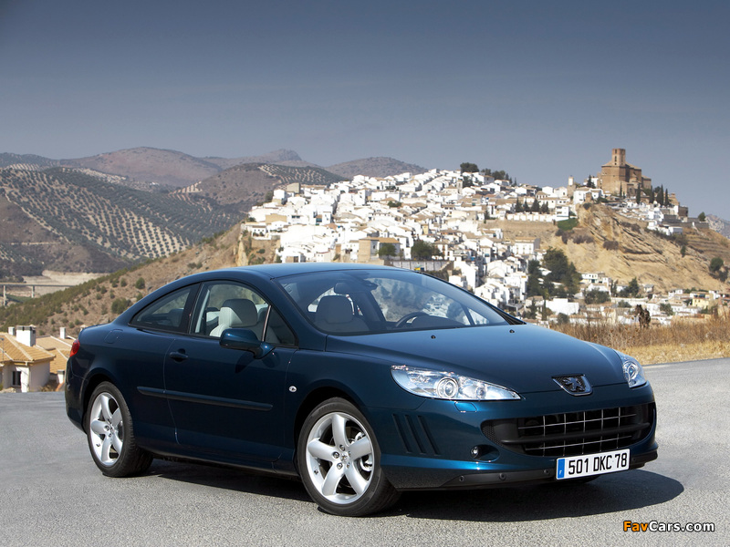 Photos of Peugeot 407 Coupe 2005–10 (800 x 600)