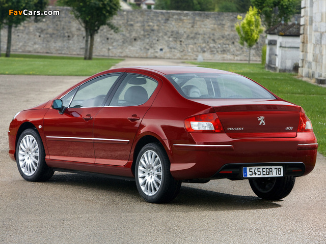 Pictures of Peugeot 407 Sedan 2008–10 (640 x 480)