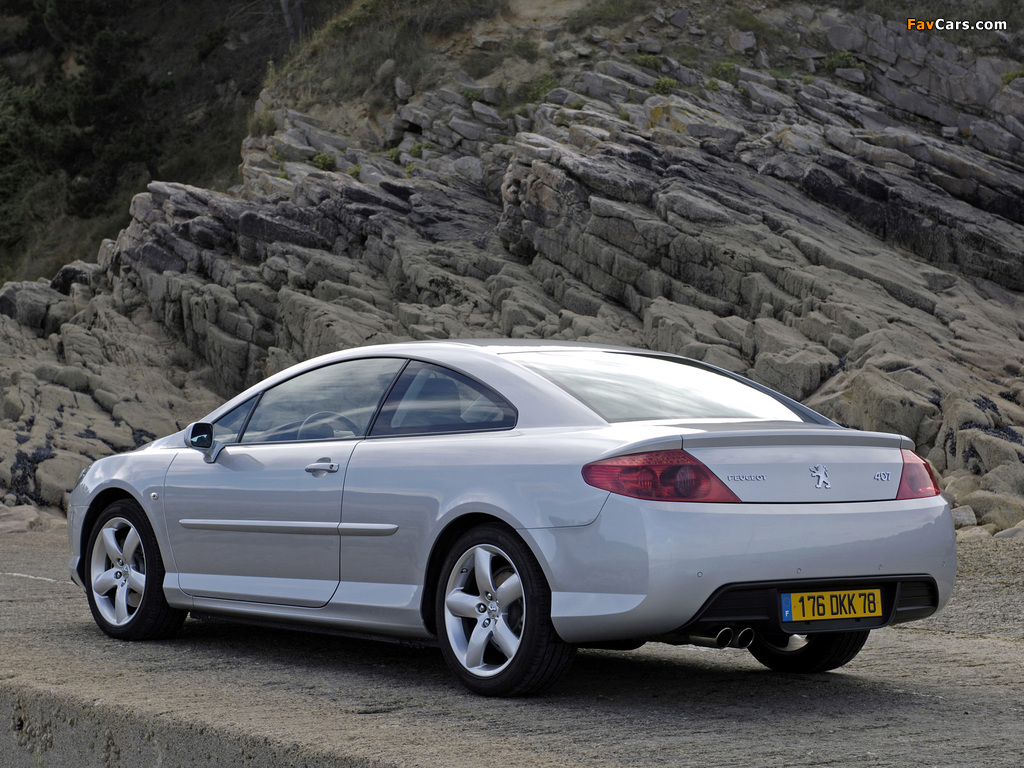 Peugeot 407 Coupe 2005–10 wallpapers (1024 x 768)