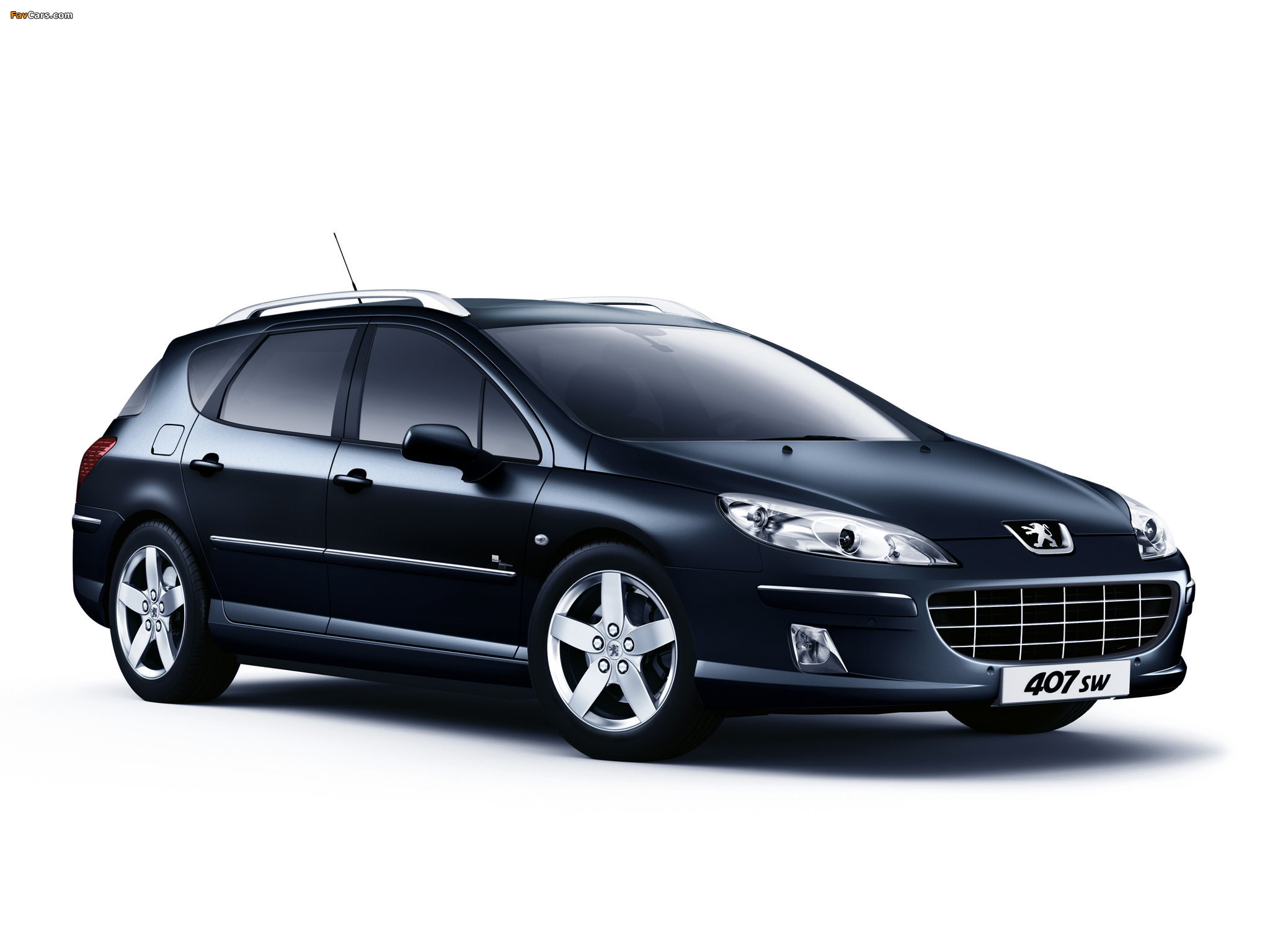 Peugeot 407 SW Black & Silver 2009 wallpapers (2048 x 1536)