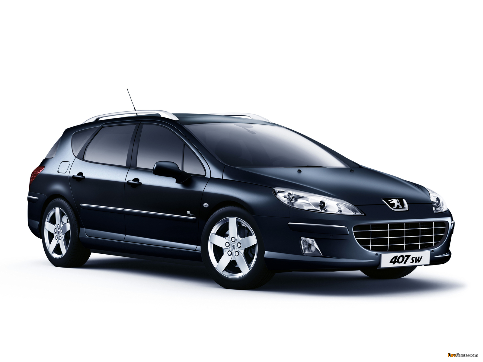 Peugeot 407 SW Black & Silver 2009 wallpapers (1600 x 1200)