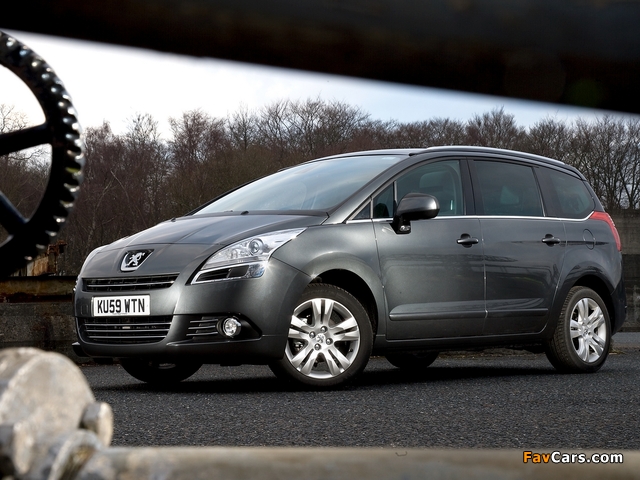 Images of Peugeot 5008 UK-spec 2009–13 (640 x 480)