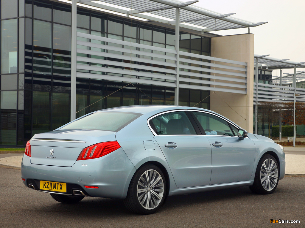 Peugeot 508 GT UK-spec 2011 images (1024 x 768)