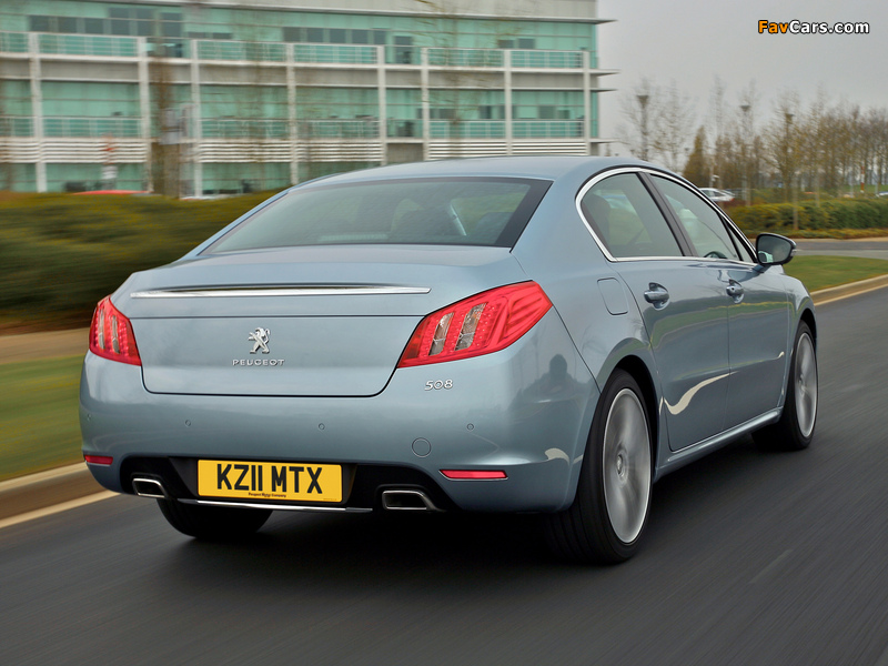 Photos of Peugeot 508 GT UK-spec 2011 (800 x 600)