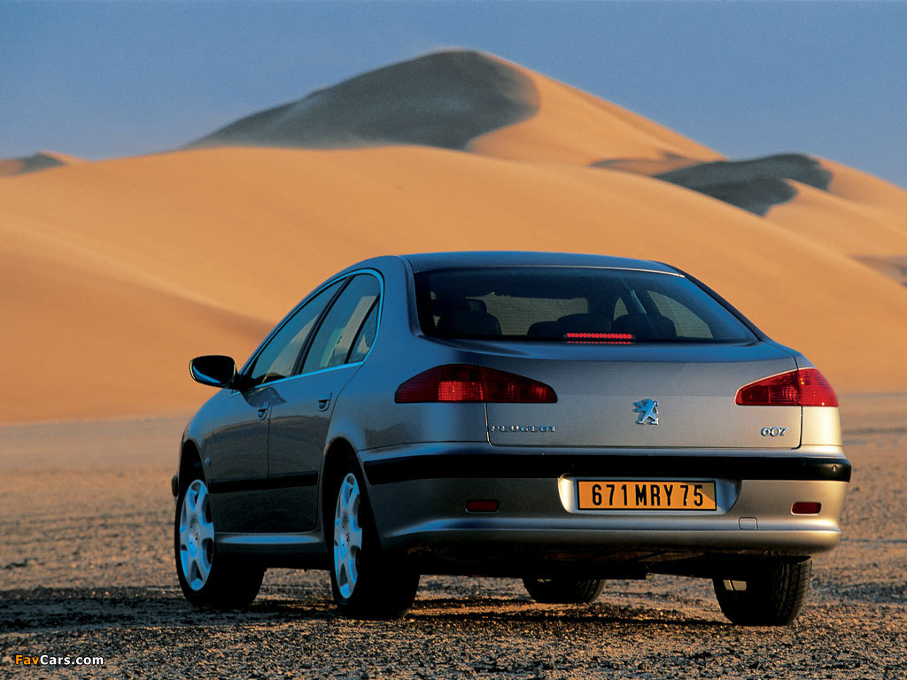 Peugeot 607 1999–2004 images (1024 x 768)
