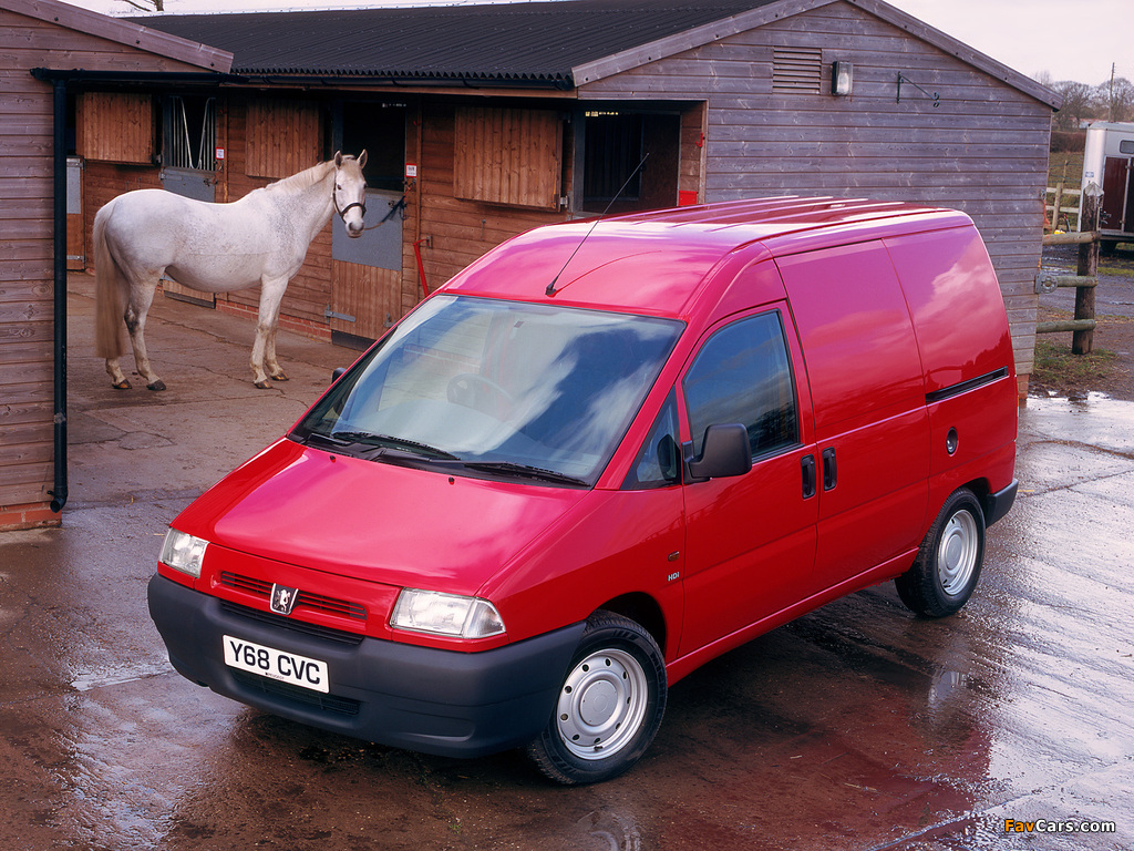 Peugeot Expert Van UK-spec 1995–2004 photos (1024 x 768)