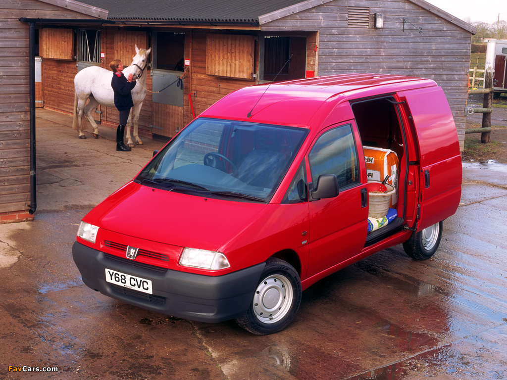 Peugeot Expert Van UK-spec 1995–2004 pictures (1024 x 768)