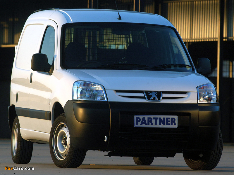Images of Peugeot Partner Van ZA-spec 2002–08 (800 x 600)