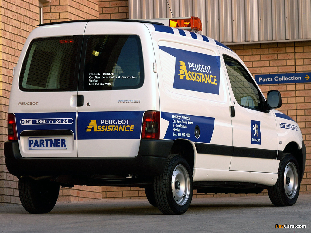 Images of Peugeot Partner Assistance Van 2002–08 (1024 x 768)