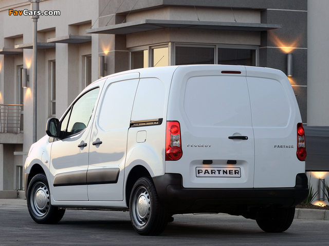 Peugeot Partner Van ZA-spec 2008–12 images (640 x 480)