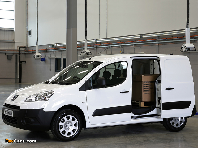 Peugeot Partner Van UK-spec 2008–12 wallpapers (640 x 480)
