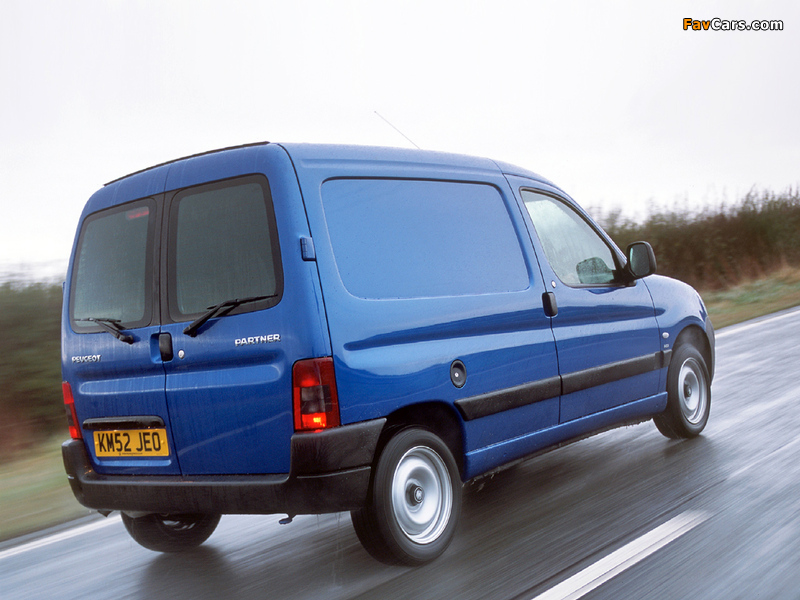 Photos of Peugeot Partner Van UK-spec 2002–08 (800 x 600)