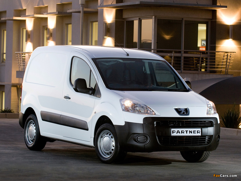 Peugeot Partner Van ZA-spec 2008–12 wallpapers (1024 x 768)