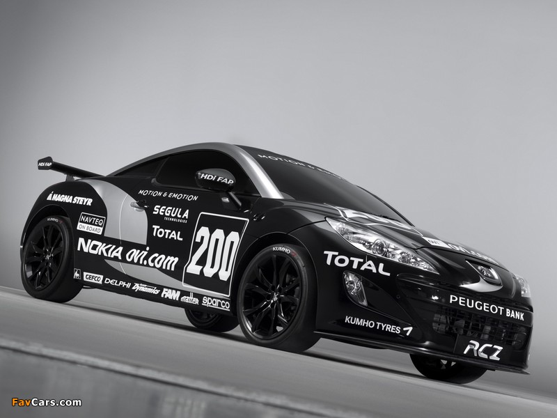 Peugeot RCZ Race Car 200ANS 2010 wallpapers (800 x 600)