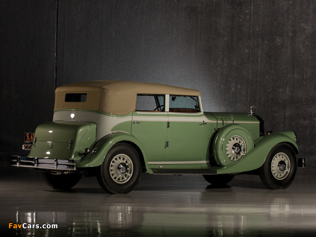 Pierce-Arrow Twelve Convertible Sedan 1933 pictures (640 x 480)