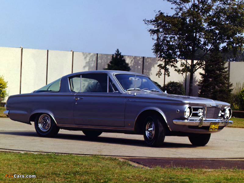 Photos of Plymouth Barracuda Sport Coupe (AV1/2-P V89) 1965 (800 x 600)