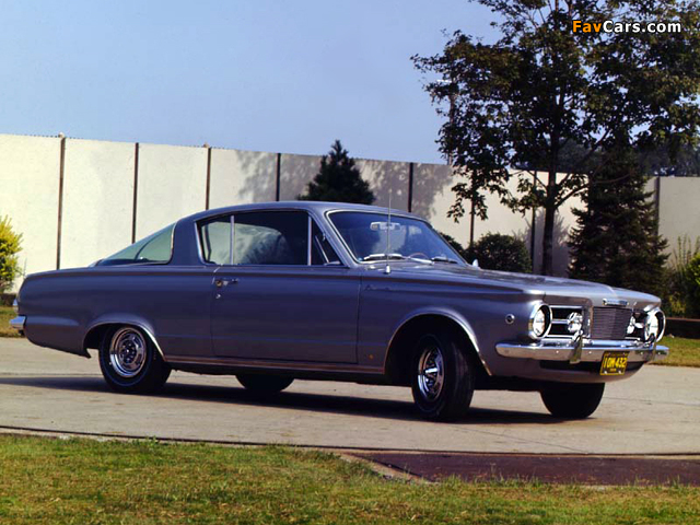 Photos of Plymouth Barracuda Sport Coupe (AV1/2-P V89) 1965 (640 x 480)